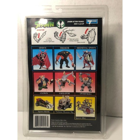 Spawn Series 1 Medieval Action Figure w/Comic Book Vintage 1994 McFarlane Toys - Picture 3 of 3